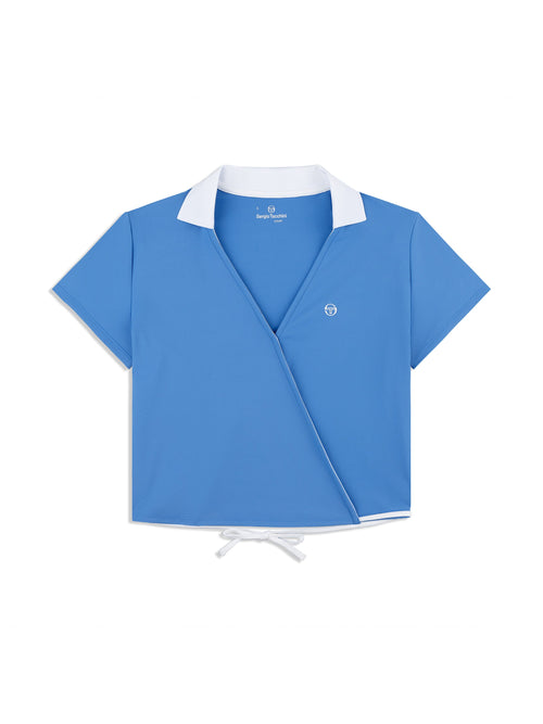 Agata Wrap Polo- Ultramarine