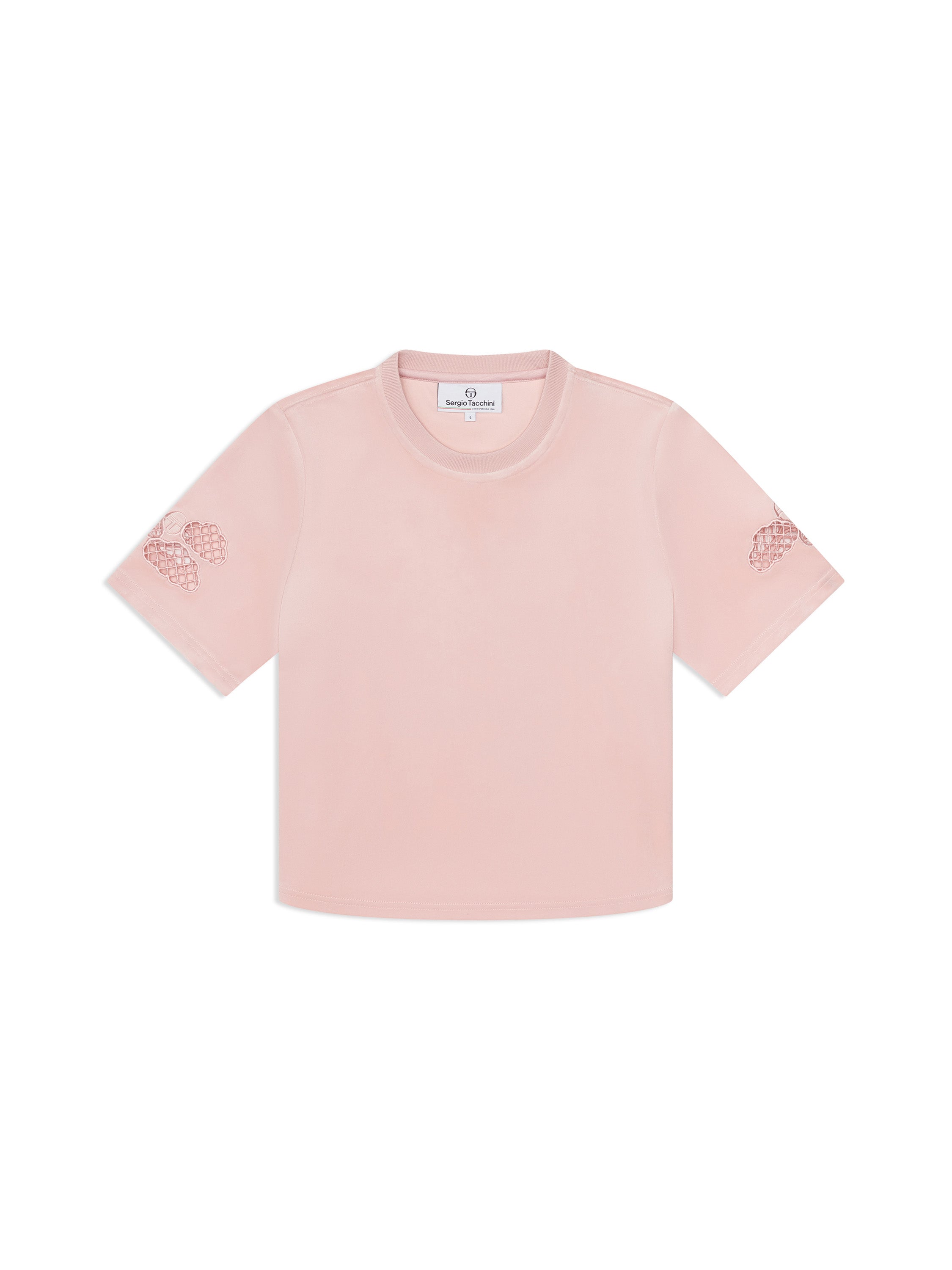 Nuvola Velour Cropped T-Shirt-Barely There